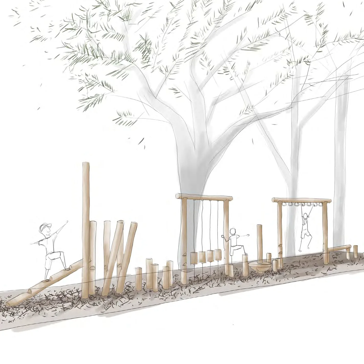 La cour Montessori — concept de cour Oasis Pro Urba