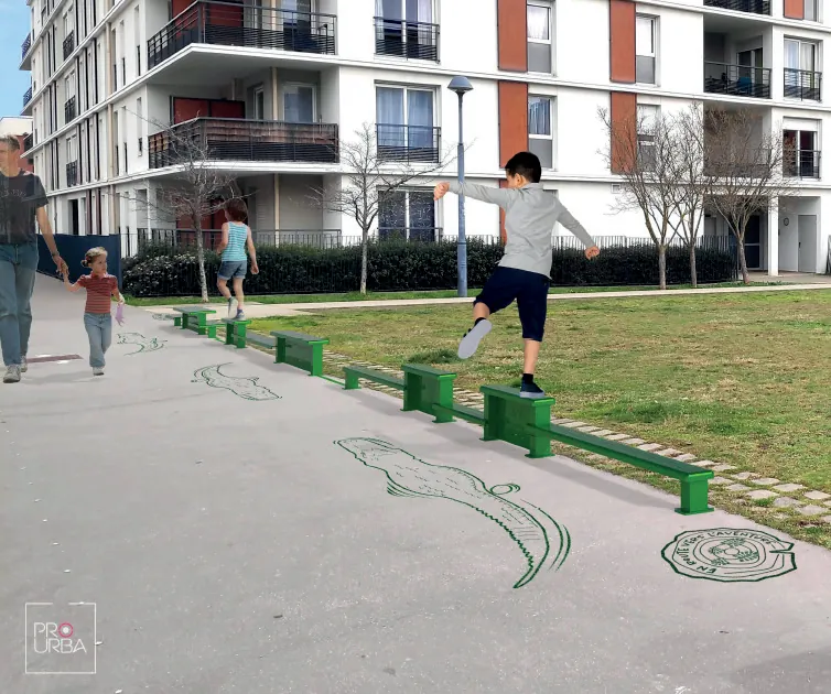 En route pour l’aventure — design actif Pro Urba, Saint-Étienne (42)