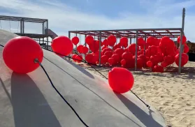 Labyrinthe de bouées — design actif Pro Urba, Calais (62) — Front de mer