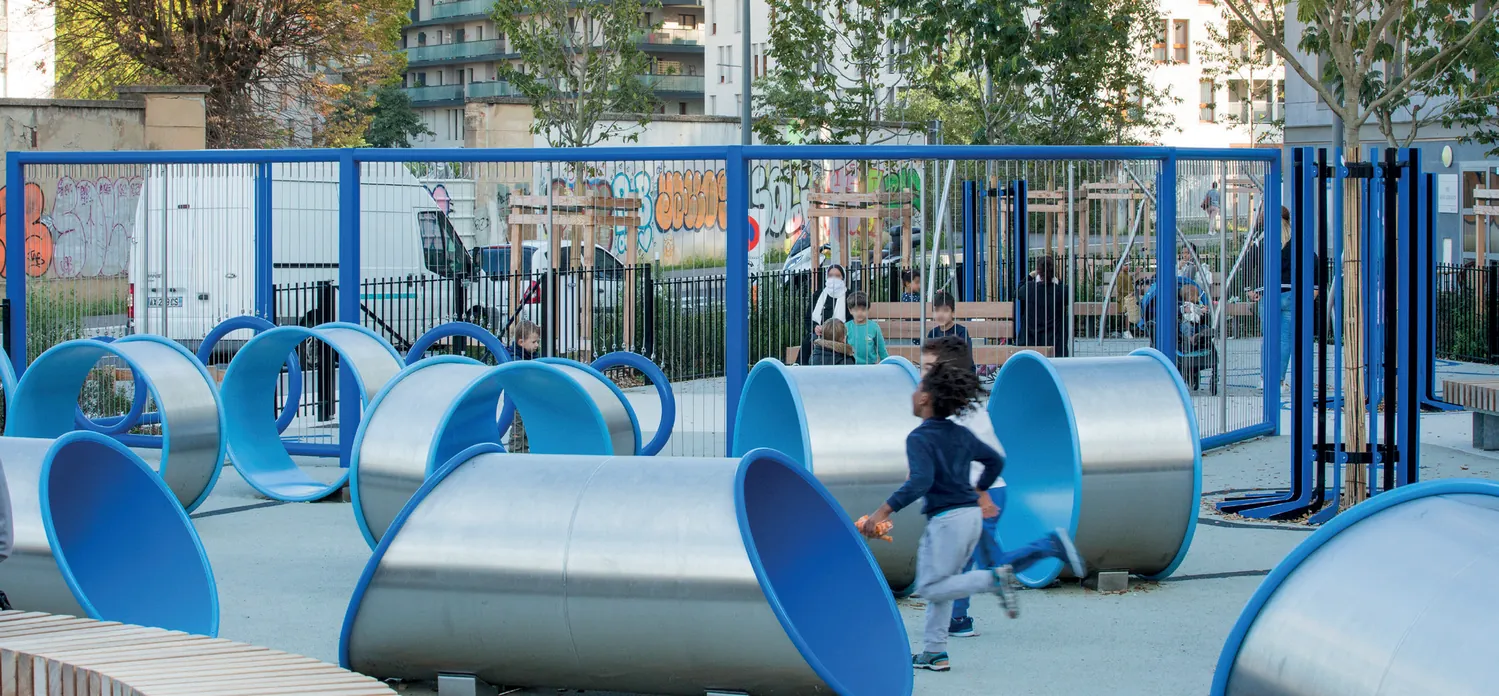 Square des Girondins — design actif Pro Urba, Lyon (69)