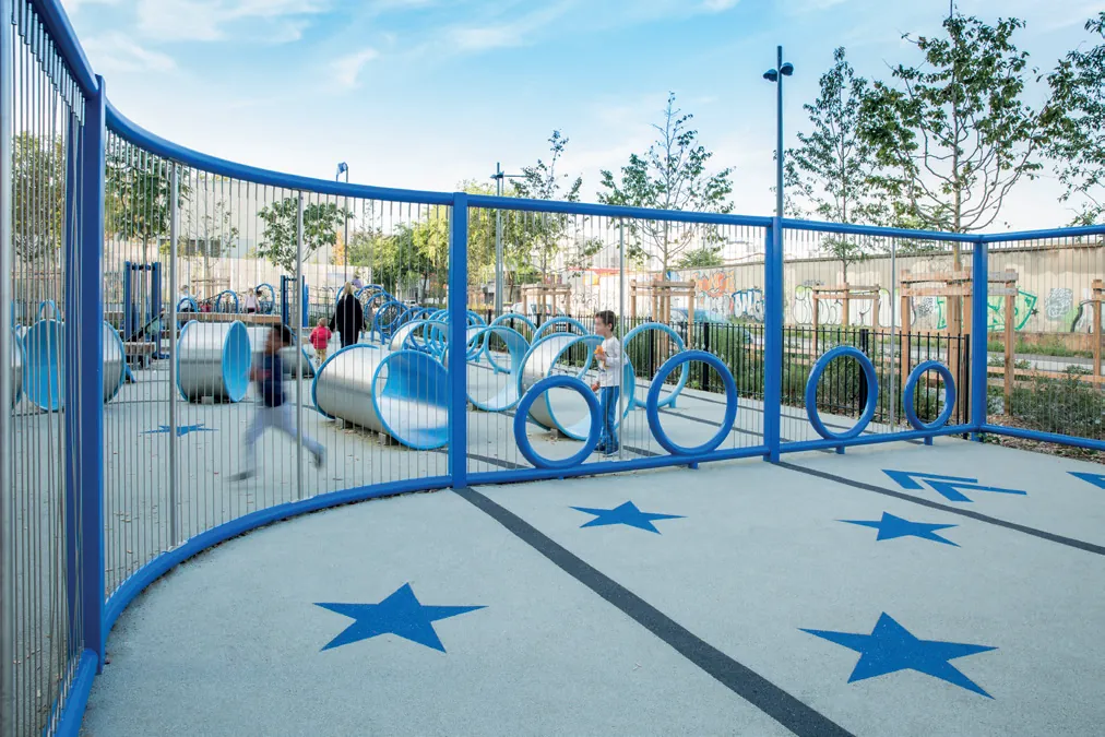 Square des Girondins — design actif Pro Urba, Lyon (69)