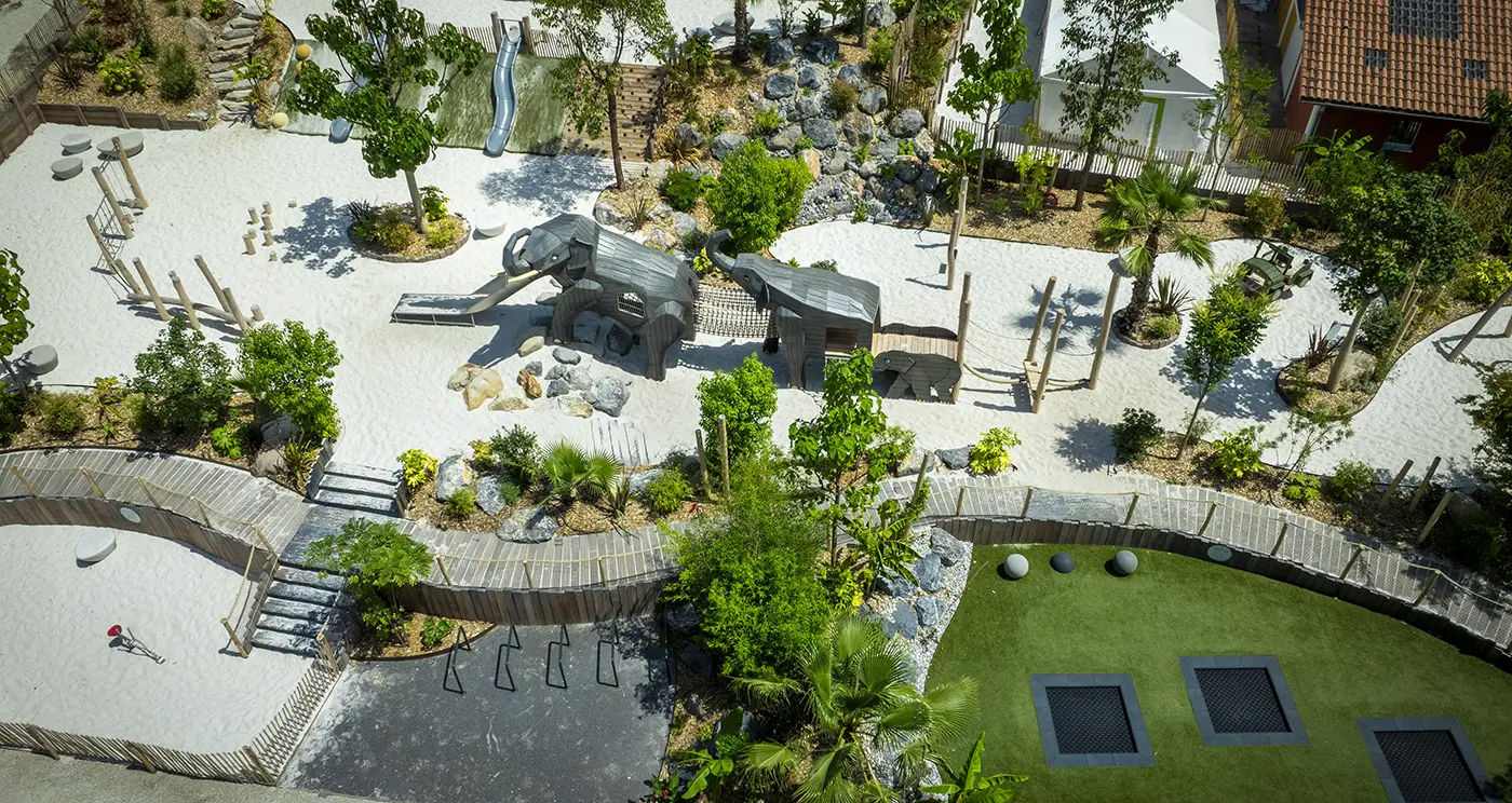 Aire de jeux camping